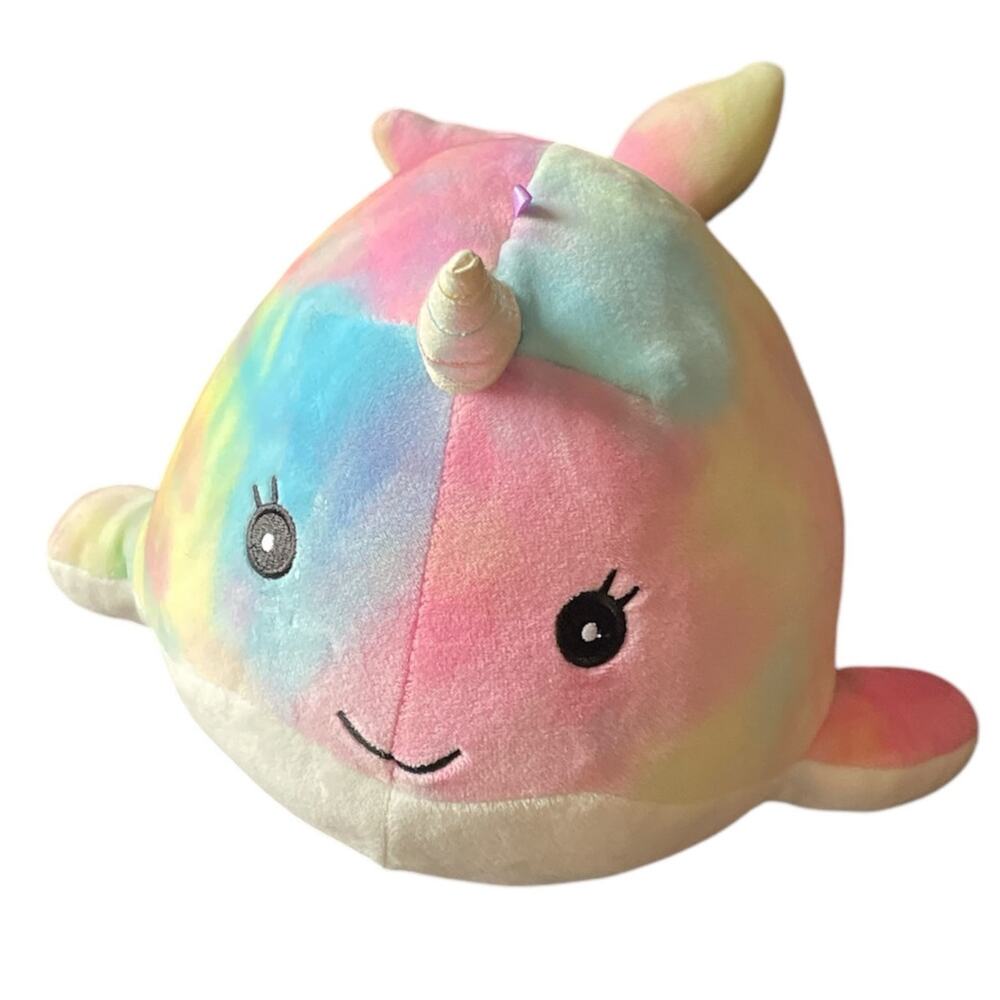 Squishmallows Tie Dye Navina the Narwal 12" So Cute